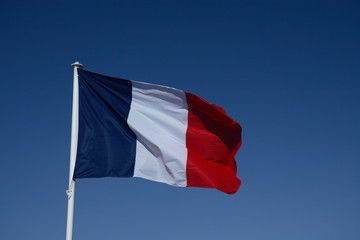 Naklejka na ściany i meble drapeau français