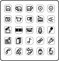 Web and media icon set