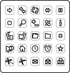 Web and media icon set