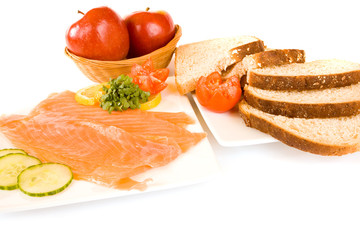 Smoked Salmon and Apples for Lunch