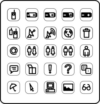 Web and internet icons