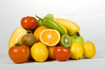 Fresh vegetables and fruits
