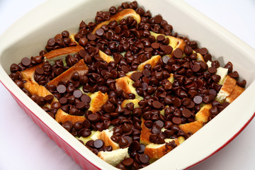 Chocolate Chip Bread Pudding