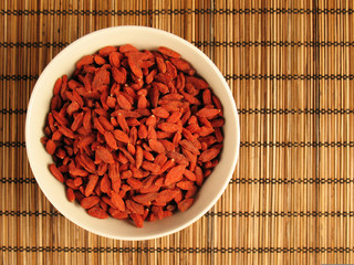 Goji Berries in a Bowl