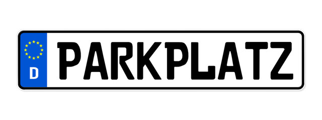 kennzeichen parkplatz