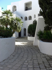 Naklejka premium mediteranean style apartments