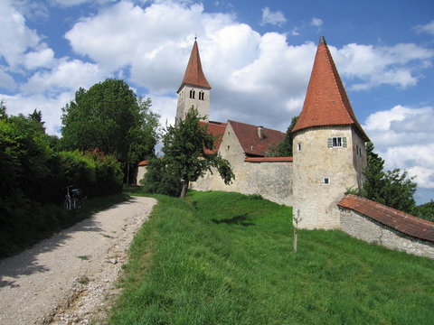 Stadtmauer in Greding im Altm&uuml;hltal
