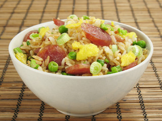 Fried Rice With Chinese Sausage