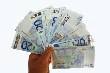twenty euro notes