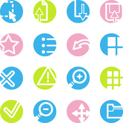 spring circle image viwer icons