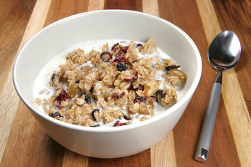 Granola Cereal with Milk