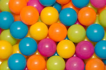 Fototapeta na wymiar Plastic balls