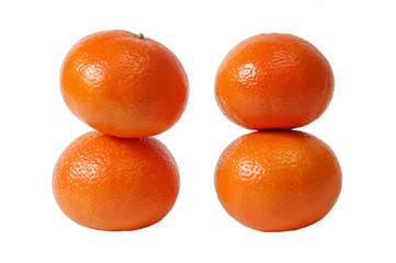 four tangerine