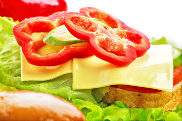 sandwich with paprika