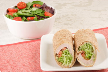 organic smoked turkey wrap