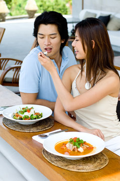 Couple Having Lunch