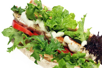 Chicken and Salad Baguette