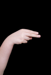 sign language letter h