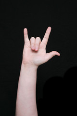 sign language phrase i love you