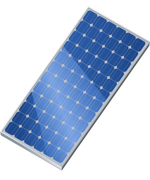 Solarmodul isometrisch