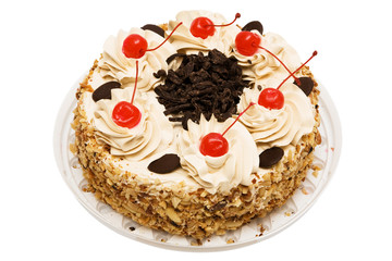 Sweet pie with cherries