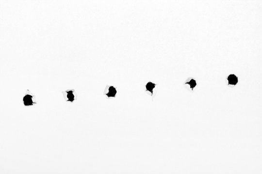 Holes on paper