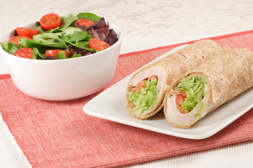 smoked turkey wheat wrap 