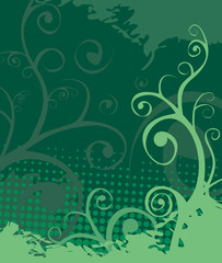 floral abstract background