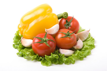 vegetables on salad
