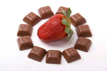 shocolate around strawberry