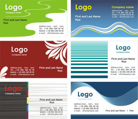 Collection business cards templates 2