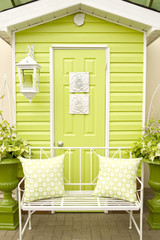 Lime Green Doorway and Patio Furniture