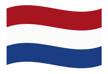 Naklejka premium niederlande fahne welle