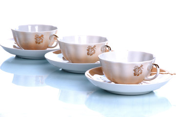 Cups and saucers