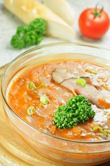 Healthy and delicious food – goulash soup