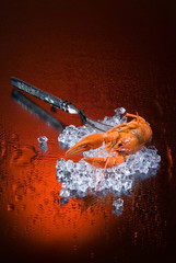 Crawfish on the ice