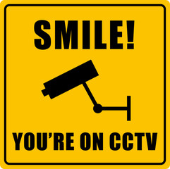 CCTV Smile! Sign