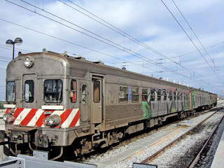 Obraz premium Portugalski pociąg