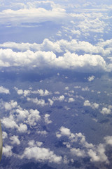 Air view on the Atlantic ocean