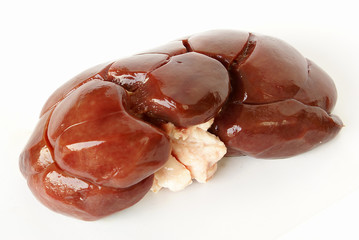 Raw beef kidney