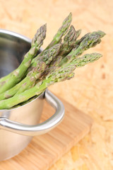 pot of asparagus