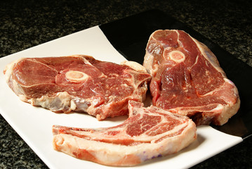 Raw lamb