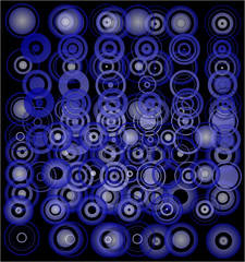 fond abstrait - cercles en superposition