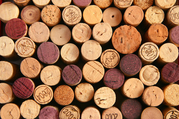 Background of corks' ends