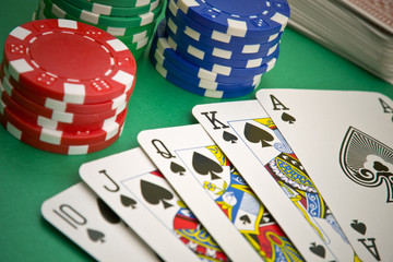 Poker game royal flush