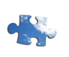 Fototapeta premium A piece of blue sky