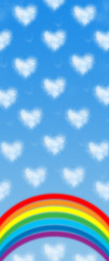 Obraz premium heart shaped cloud