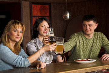 young people at the restaurant