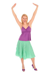 Woman with Arms Raised