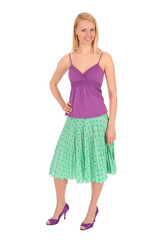 Beautiful young woman standing